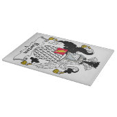 Barton-Familienwappen Schneidebrett (Ecke)