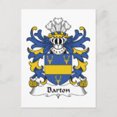 Barton Family Crest Postkarte (Vorderseite)