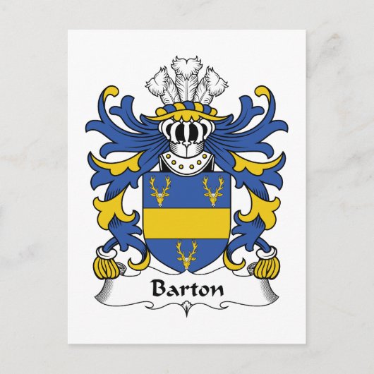 Barton Family Crest Postkarte (Vorderseite)