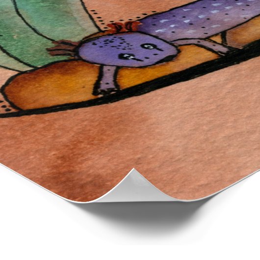 Barton Springs Salamander Poster (Ecke)