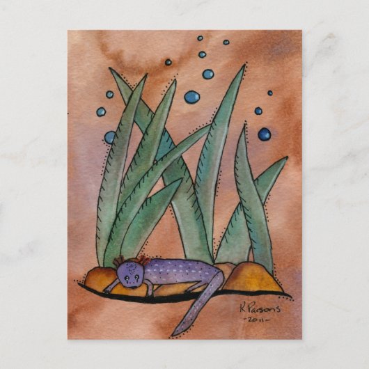 Barton Springs Salamander Postkarte (Vorderseite)