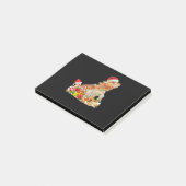 Bartondrache Weihnachten Liebe Weihnachten Weihnac Post-it Klebezettel (angewinkelt)