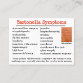 Bartonella Fact Card Visitenkarte (Rückseite)