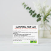 Bartonella Fact Card Visitenkarte (Stehend Vorderseite)