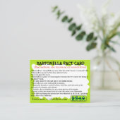 Bartonella Fact Educational Card Visitenkarte (Stehend Vorderseite)