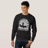 Bartons Lake Fishing Michigan Sweatshirt (Vorne ganz)