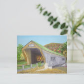 Bartonsville Covered Bridge Postkarte (Stehend Vorderseite)