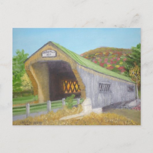 Bartonsville Covered Bridge Postkarte (Vorderseite)