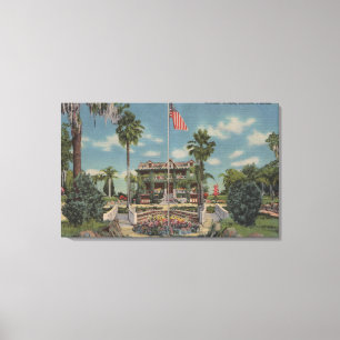 Bartow, Florida - Ansicht des Wunder-Hauses und Leinwanddruck