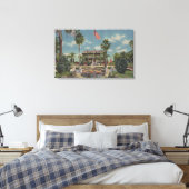Bartow, Florida - Aussicht auf Wunderhaus und Gart Leinwanddruck (Insitu (Schlafzimmer))