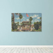 Bartow, Florida - Aussicht auf Wunderhaus und Gart Leinwanddruck (Insitu (Holzboden))