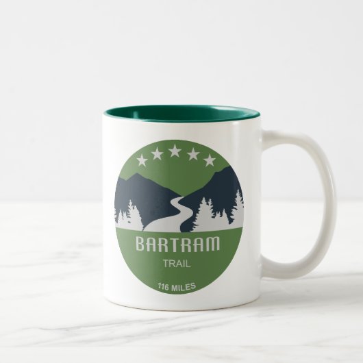 Bartram Trail Georgia North Carolina Zweifarbige Tasse (Rechts)