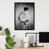 Bartrussischer Mann mit Rucksack 1880 Poster (Heimbüro)