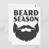 Bartsaison Postkarte (Vorne/Hinten)