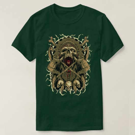 Bartschwanzschädel T-Shirt (Design vorne)