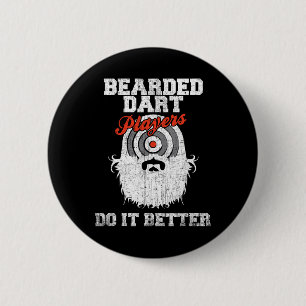 Bartspieler machen es besser Funny Dartboard Button