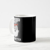 Bartspieler machen es besser Funny Dartboard Kaffeetasse (Vorderseite Links)