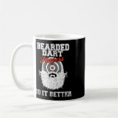 Bartspieler machen es besser Funny Dartboard Kaffeetasse (Links)
