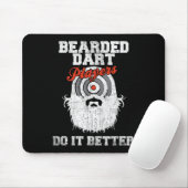 Bartspieler machen es besser Funny Dartboard Mousepad (Mit Mouse)