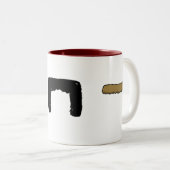 BARTTASSE! ZWEIFARBIGE TASSE (VorderseiteRechts)