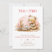 Barttee für zwei Party Einladungen (Vorderseite)