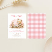 Barttee für zwei Party Einladungen