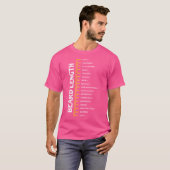 Bartwuchs Lustiger Bartlineal T-Shirt (Vorne ganz)