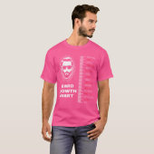 Bartwuchsdiagramm Bartlängenlineal Lustig T-Shirt (Vorne ganz)