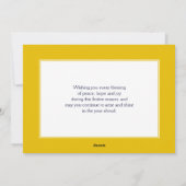 BARUCH ATAH ADONAI | Hanukkah Blessings Feiertagskarte (Rückseite)