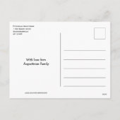 BARUCH ATAH ADONAI | Hanukkah Blessings Feiertagspostkarte (Rückseite)