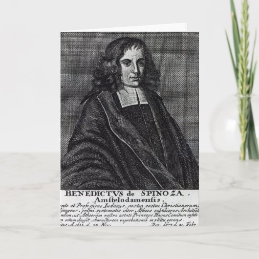 Baruch de Spinoza Karte (Vorderseite)