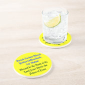 Baruch Hashem Adonai Yeshua haMeschiach. Sandstein Untersetzer (Seite)