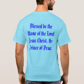 Baruch Hashem Adonai Yeshua HaMeschiach, T-Shirt (Rückseite)