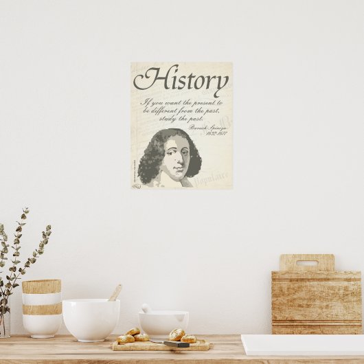 Baruch Spinoza [Geschichte] Poster (Küche)