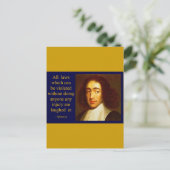 Baruch Spinoza Postkarte (Stehend Vorderseite)