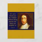 Baruch Spinoza Postkarte (Vorderseite)