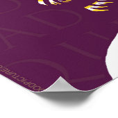 Baruch Spinoza zitiert: Glück ist nicht die Belohn Poster (Ecke)