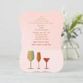 Barware Stock die Bar-Dusche Einladung (Stehend Vorderseite)