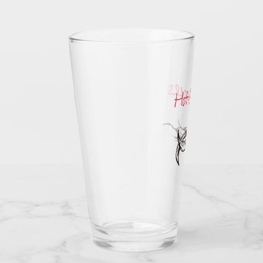 Barware Tumbler mit Hot Pepper Design (Rechts)