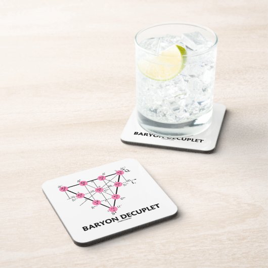 Baryon Decuplet (Partikel-Physik) Untersetzer (Rechte Seite)