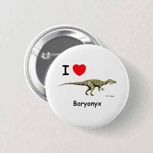 Baryonyx Button (Vorne & Hinten)