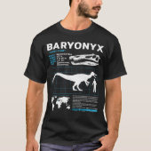 Baryonyx Fossil-Factsheet-T - Shirt (Vorderseite)