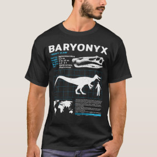 Baryonyx Fossil-Factsheet-T - Shirt
