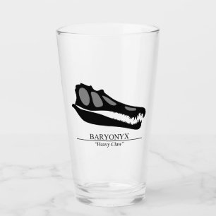Baryonyx-Schädel Glas