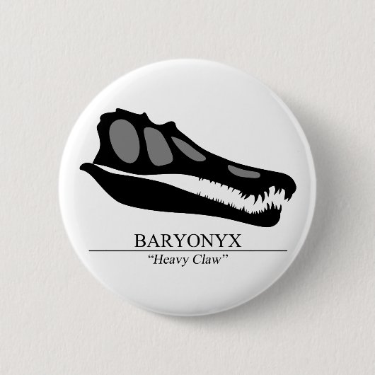 Baryonyx Skull Button (Vorderseite)