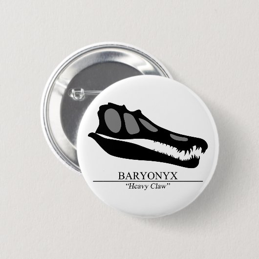 Baryonyx Skull Button (Vorne & Hinten)