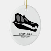 Baryonyx Skull Keramikornament (Rechts)