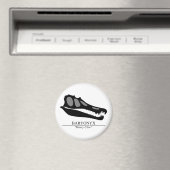 Baryonyx Skull Magnet (In Situ (Geschirrspüler))