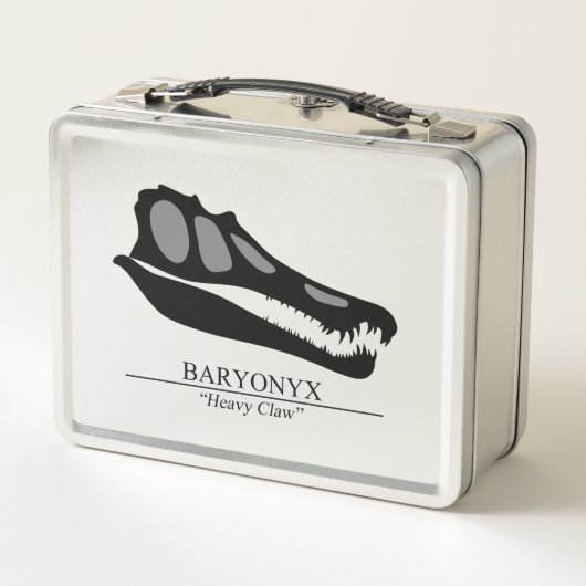 Baryonyx Skull Metall Brotdose (Rückseite)