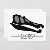 Baryonyx Skull Postkarte (Vorne/Hinten)